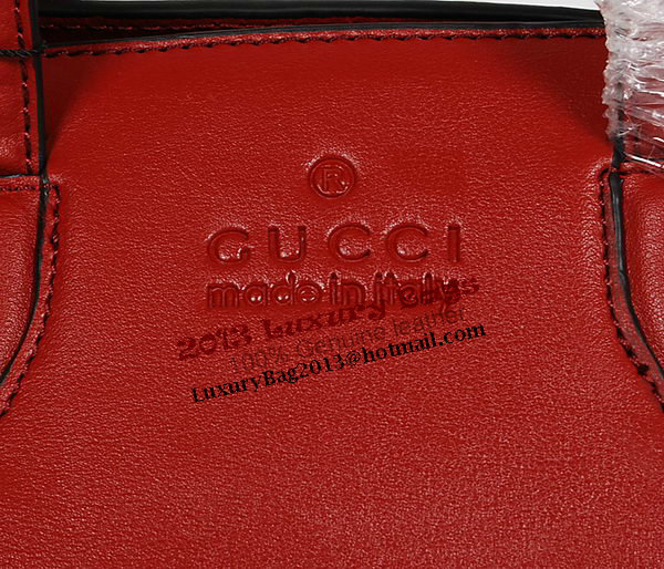 Gucci Glace Calf Leather Tote Bag 331868 Red