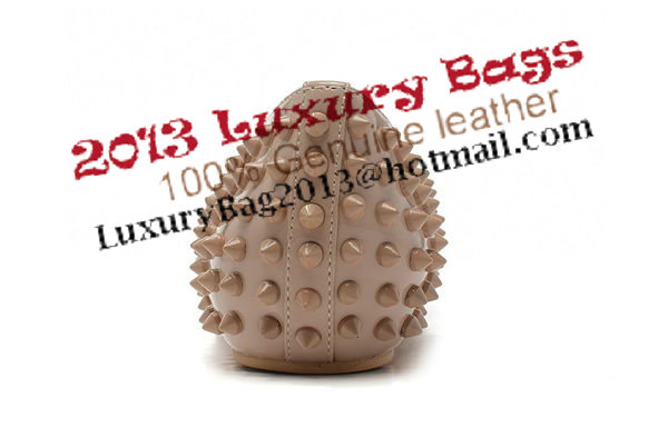 Christian Louboutin PIGALLE SPIKES Flat CL1329 Apricot