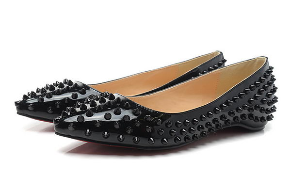 Christian Louboutin PIGALLE SPIKES Flat CL1329 Black