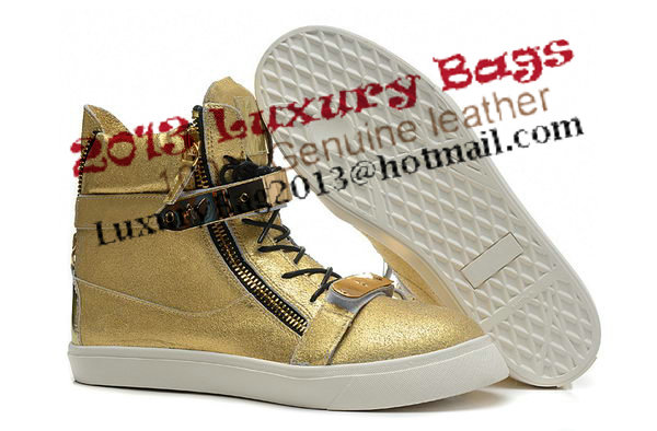 Giuseppe Zanotti Men Sneakers GZ0152 Gold
