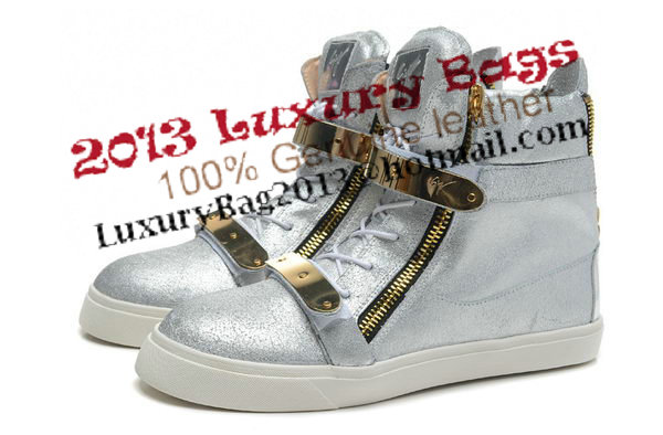 Giuseppe Zanotti Men Sneakers GZ0156 Silver