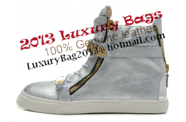 Giuseppe Zanotti Men Sneakers GZ0156 Silver