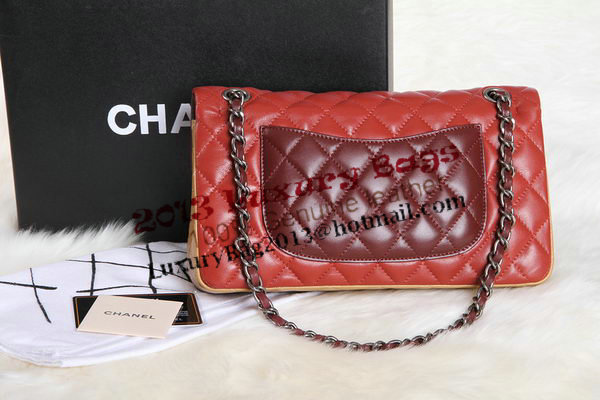 Chanel 2.55 Series Original Leather Classic Flap Bag A01112 Orange&Claret