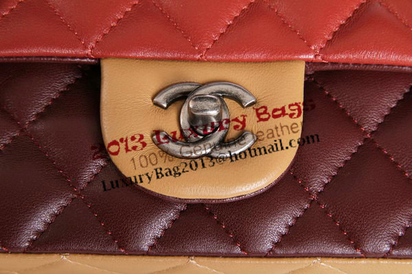 Chanel 2.55 Series Original Leather Classic Flap Bag A01112 Orange&Claret