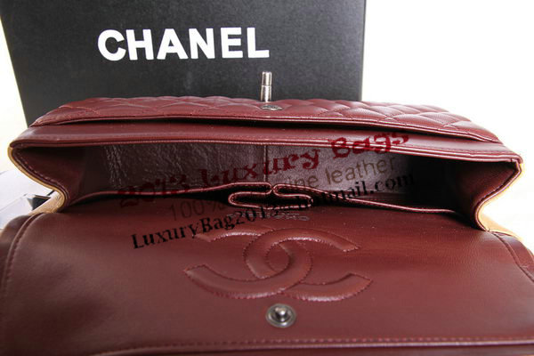 Chanel 2.55 Series Original Leather Classic Flap Bag A01112 Orange&Claret