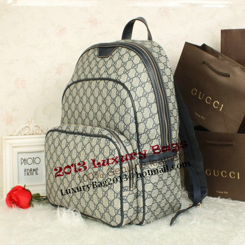 Gucci Supreme Canvas Backpack 322069 Blue