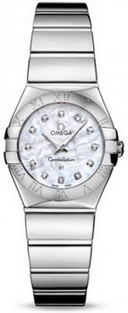 Omega Constellation Polished Quarz Mini Watch 158637AG