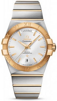 Omega Constellation Day Date Watch 158631G