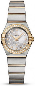 Omega Constellation Brushed Quarz Mini Watch 158627AD