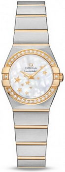 Omega Constellation Brushed Quarz Mini Watch 158627AG