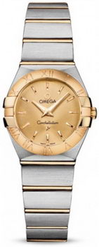 Omega Constellation Brushed Quarz Mini Watch 158627AM