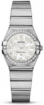 Omega Constellation Brushed Quarz Mini Watch 158627AR