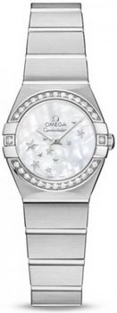 Omega Constellation Brushed Quarz Mini Watch 158627AW