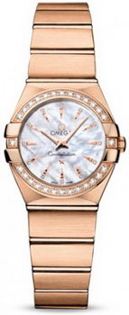 Omega Constellation Brushed Quarz Mini Watch 158627F