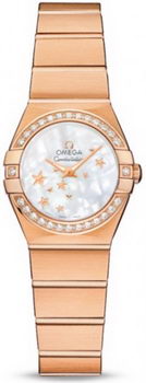 Omega Constellation Brushed Quarz Mini Watch 158627K