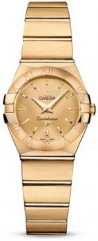 Omega Constellation Brushed Quarz Mini Watch 158627P