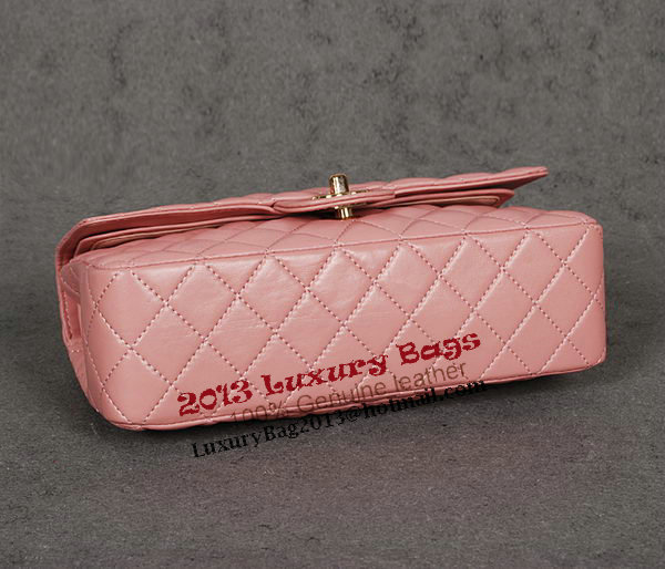 Chanel 2.55 Series Classic Flap Bag 1112 Pink Sheep Leather Gold