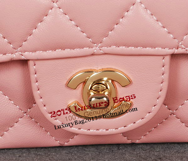 Chanel 2.55 Series Classic Flap Bag 1112 Pink Sheep Leather Gold