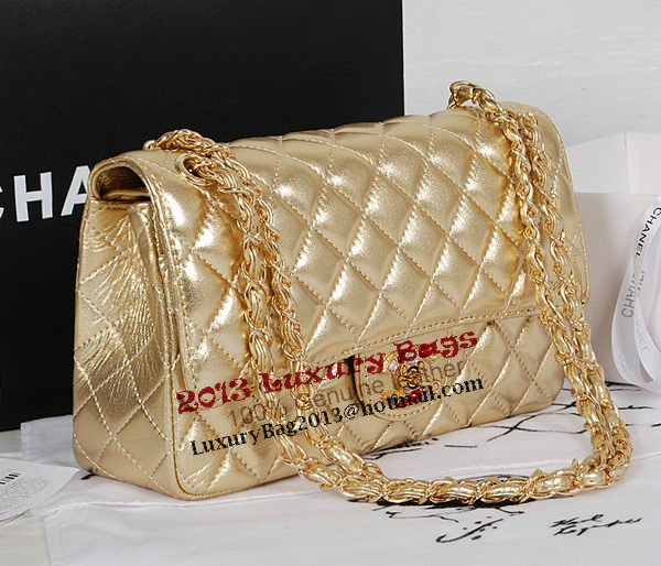 Chanel 2.55 Series Classic Flap Bag Gold Sheepskin 1112 Multicolour