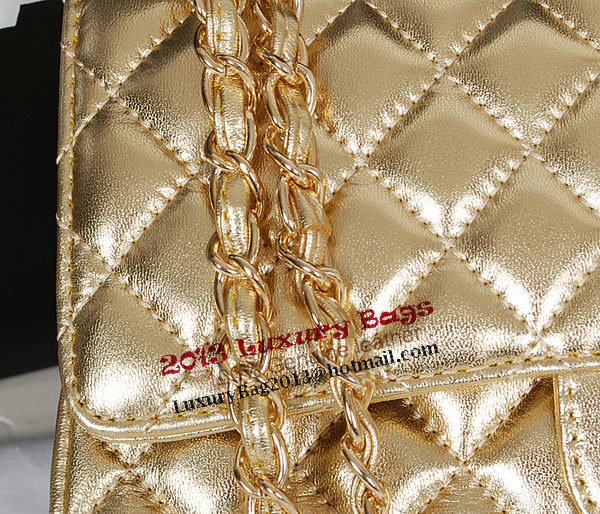 Chanel 2.55 Series Classic Flap Bag Gold Sheepskin 1112 Multicolour