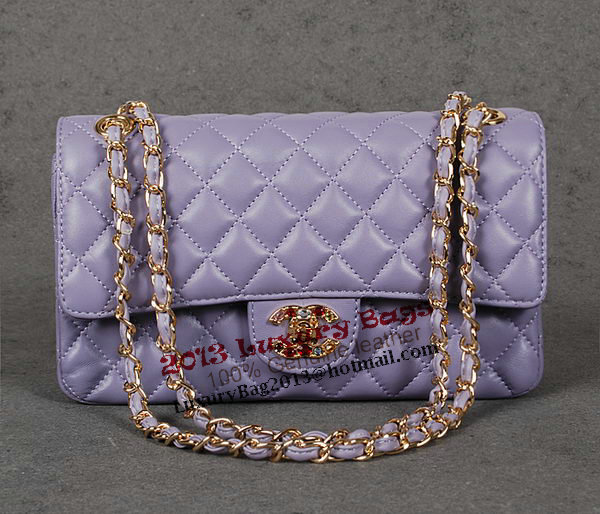 Chanel 2.55 Series Classic Flap Bag Purple Sheepskin 1112 Multicolour