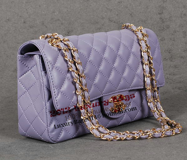 Chanel 2.55 Series Classic Flap Bag Purple Sheepskin 1112 Multicolour