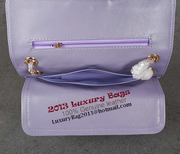 Chanel 2.55 Series Classic Flap Bag Purple Sheepskin 1112 Multicolour