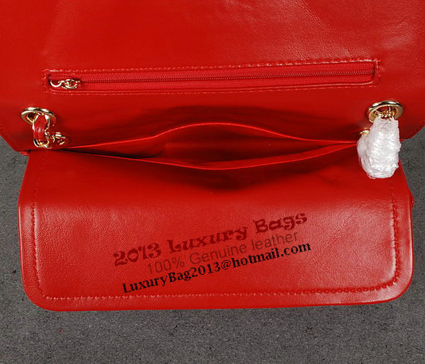 Chanel 2.55 Series Classic Flap Bag Red Sheepskin 1112 Multicolour