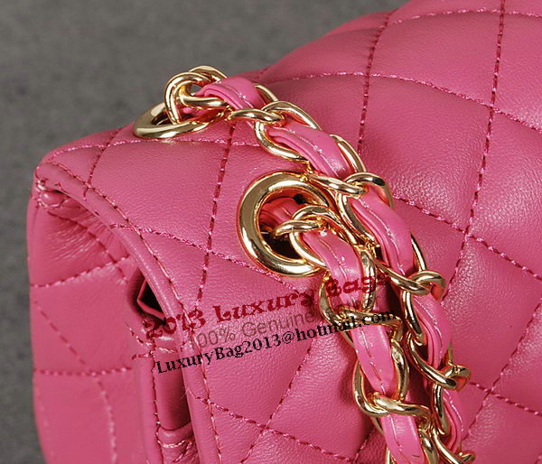 Chanel 2.55 Series Classic Flap Bag Rose Sheepskin 1112 Multicolour