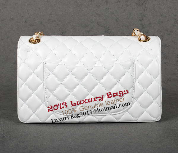 Chanel 2.55 Series Classic Flap Bag White Sheepskin 1112 Multicolour