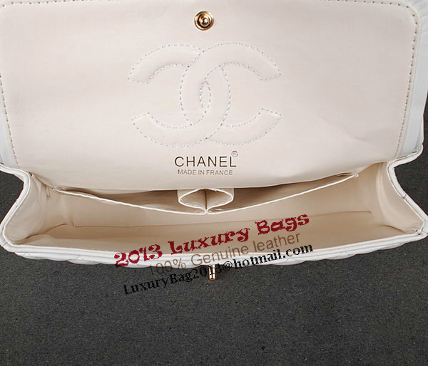 Chanel 2.55 Series Classic Flap Bag White Sheepskin 1112 Multicolour