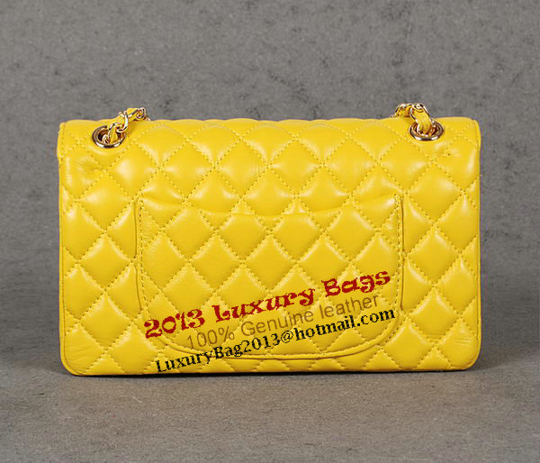 Chanel 2.55 Series Classic Flap Bag Yellow Sheepskin 1112 Multicolour