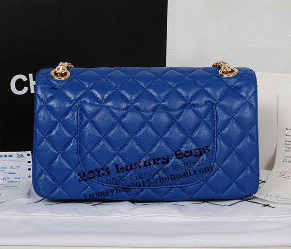 Chanel 2.55 Series Flap Bag A226 RoyalBlue Sheep Leather Gold