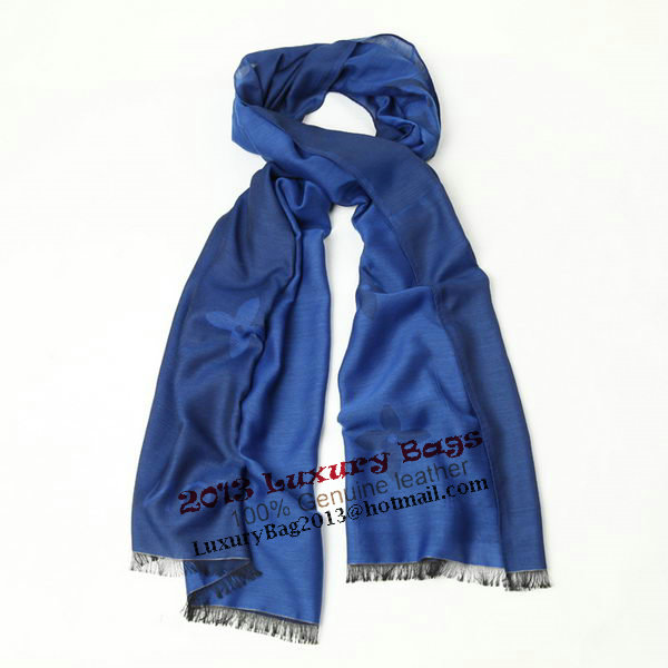 Louis Vuitton Scarves Silk WJLV094 Blue