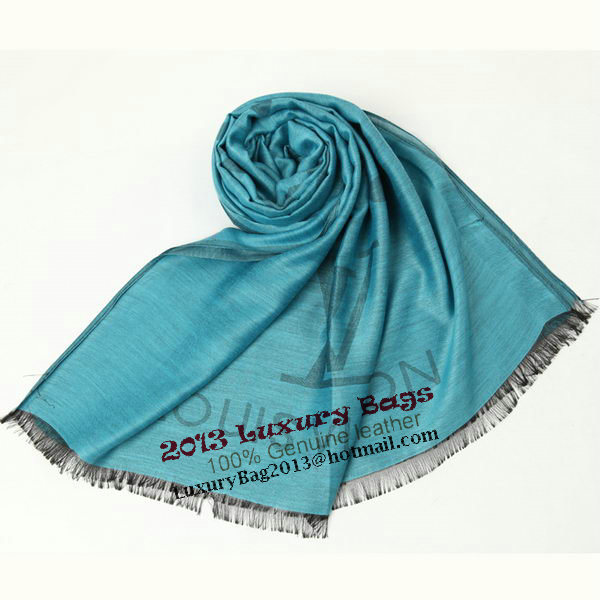 Louis Vuitton Scarves Silk WJLV094 Light Blue