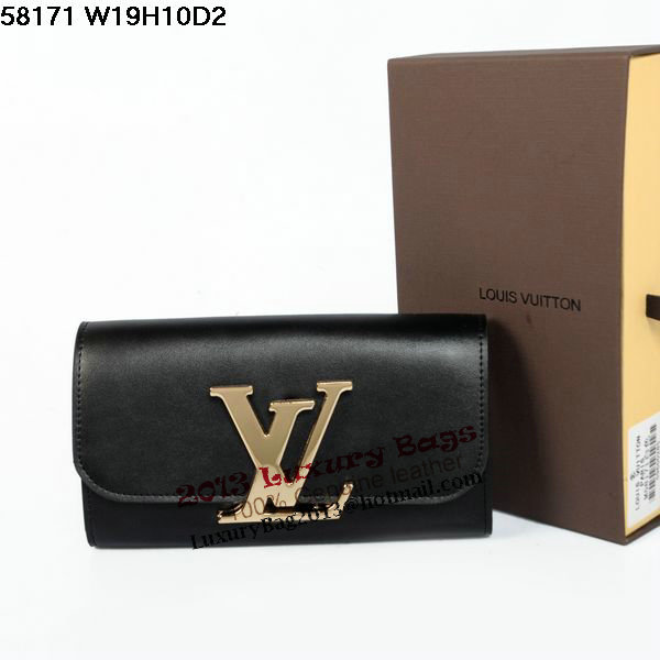 Louis Vuitton M58176 Black Vivienne LV Long Wallet