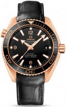 Omega Seamaster Planet Ocean Ceragold Watch 158600B