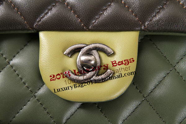 Chanel 2.55 Series Original Leather Classic Flap Bag A01112 Green