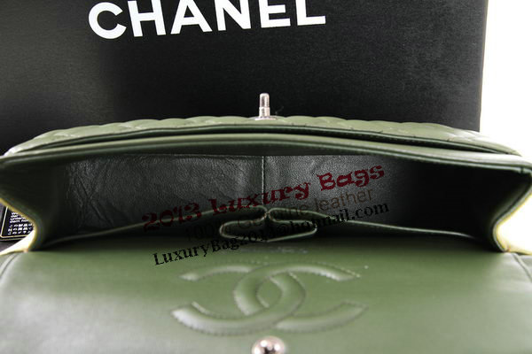 Chanel 2.55 Series Original Leather Classic Flap Bag A01112 Green