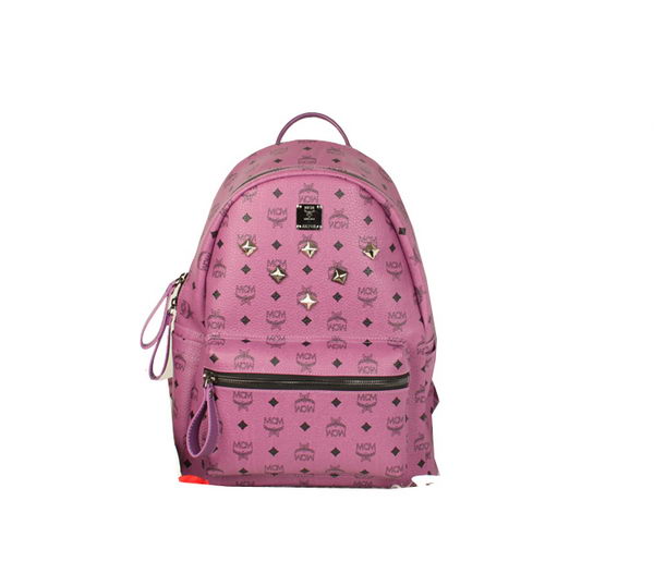 MCM Stark Backpack Jumbo in Calf Leather 8006 Purple