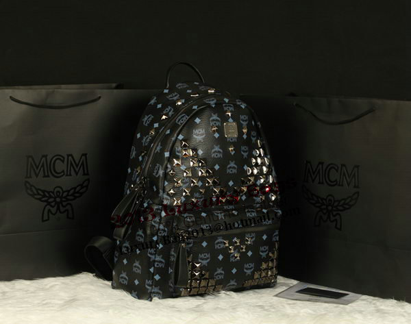 MCM Stark Backpack Jumbo in Calf Leather 8100 Black