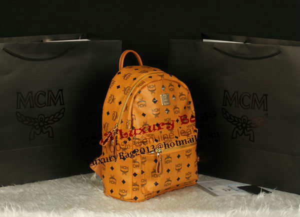 MCM Stark Backpack Large in Calf Leather 8004 Camel