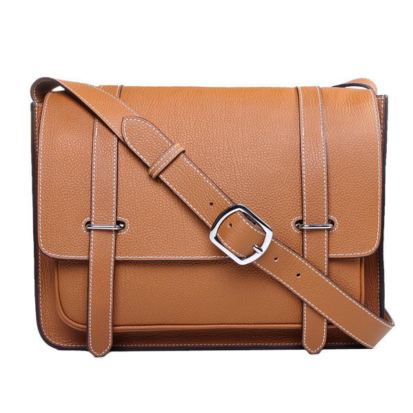 Hermes Etriviere Messenger Bag Togo Leather H1069 Wheat