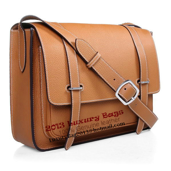 Hermes Etriviere Messenger Bag Togo Leather H1069 Wheat