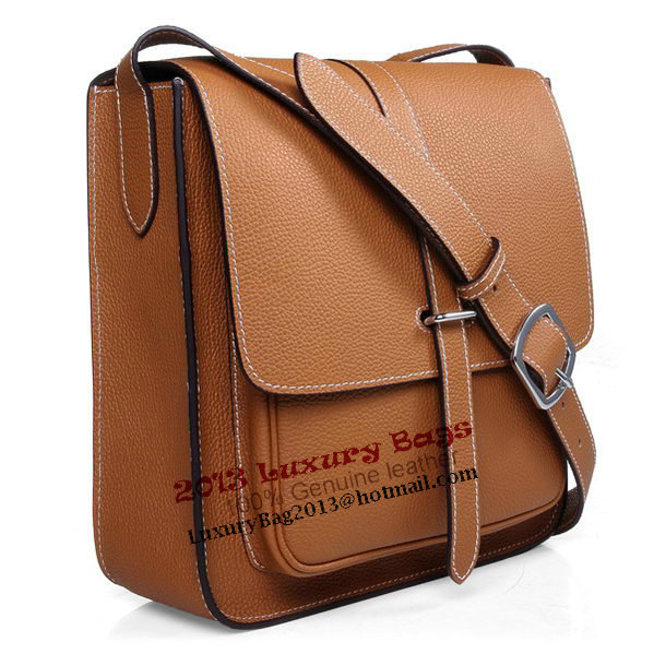 Hermes Etriviere Shoulder Bag Calfskin Leather H2551 Wheat