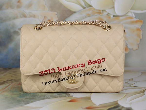 Chanel 2.55 Series Classic Flap Bag 1112 Apricot Cannage Pattern Original Leather Gold