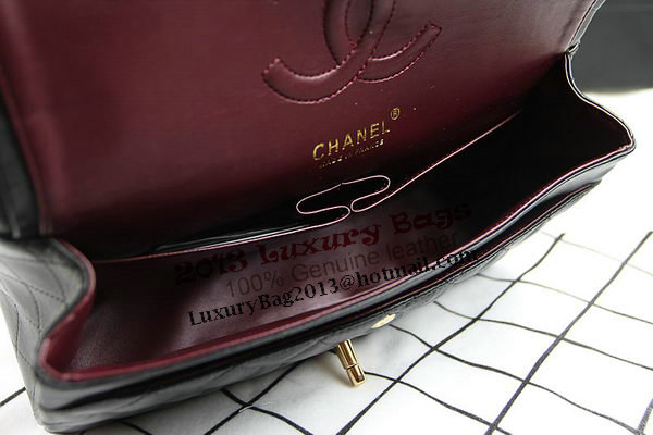 Chanel 2.55 Series Classic Flap Bag 1112 Black Original Sheepskin Leather Gold