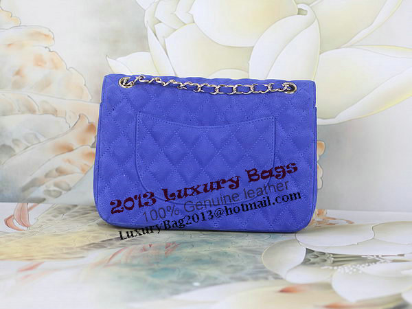 Chanel 2.55 Series Classic Flap Bag 1112 Blue Original Nubuck Cannage Pattern Leather Gold