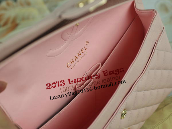 Chanel 2.55 Series Classic Flap Bag 1112 Pink Cannage Pattern Original Leather Gold