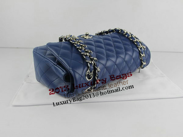 Chanel 2.55 Series Classic Flap Bag 1112 RoyalBlue Original Sheepskin Leather Silver